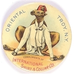 The Oriental, International Shirt and Collar Co. Pin