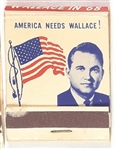 America Needs Wallace Matchbook