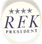 RFK for President Four Stars Celluloid