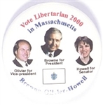 Browne 2020 Libertarian Party Massachusetts Coattail