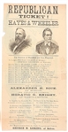 Hayes and Wheeler Massachusetts Republican Ticket
