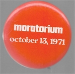Moratorium Oct. 13, 1971