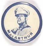 Gen. MacArthur Blue and White Celluloid