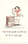 Suffrage "What We Need is Law, so a Feller Can See His Girl Every Night" Postcard