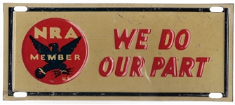 NRA Member License Plate