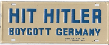 Hit Hitler Boycott Germany License