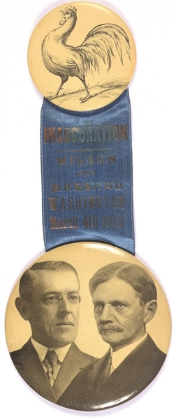 Wilson, Marshall Ornate 1913 Inaugural Badge