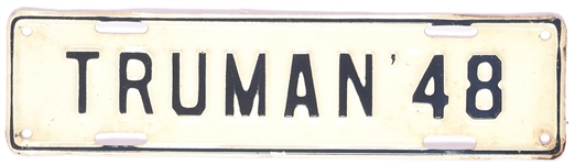 Truman ’48 License Plate