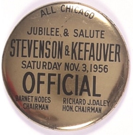 Stevenson Chicago Jubilee Official Badge