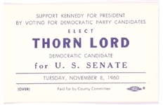 Kennedy, Thorn Lord New Jersey Coattail Card