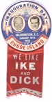 We Like Ike and Dick Rhode Island Inaugural Badge