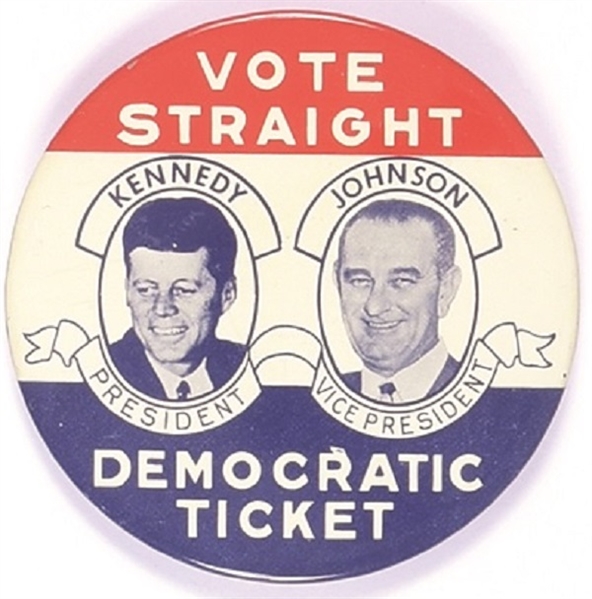 Kennedy, Johnson Vote Straight Democratic Ticket