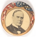 William McKinley Classic Flag Celluloid