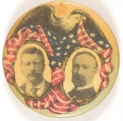 Roosevelt, Fairbanks Flag and Eagle