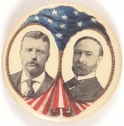 Roosevelt, Fairbanks Flag Design Celluloid