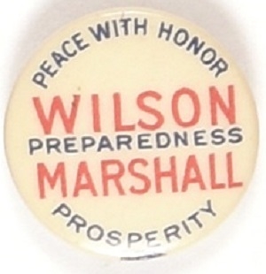 Wilson, Marshall Peace With Honor