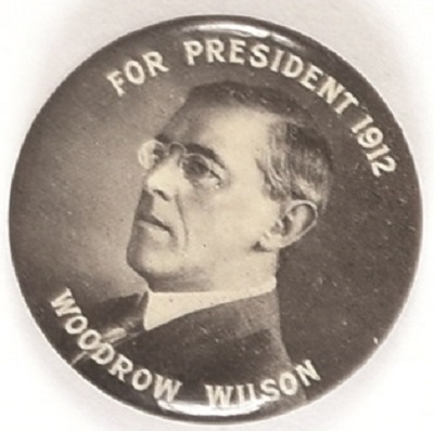Wilson for President 1912 Celluloid