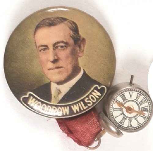 Wilson Colorful Celluloid and Clock Charm