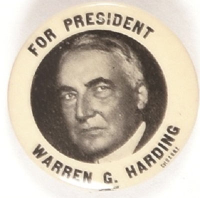 Harding for President Scarce Celluloid