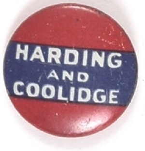 Harding, Coolidge Red, White and Blue Litho