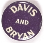 Davis and Bryan Purple Celluloid