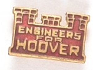 Hoover Red, Gold Engineers Pin