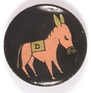 Colorful Democratic Donkey Litho
