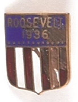 Roosevelt 1936 Enamel Pin