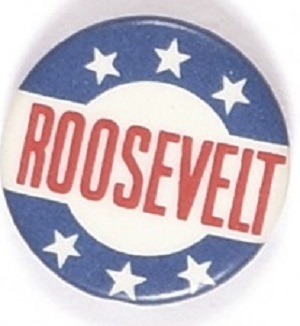 Franklin Roosevelt 6 Stars Celluloid