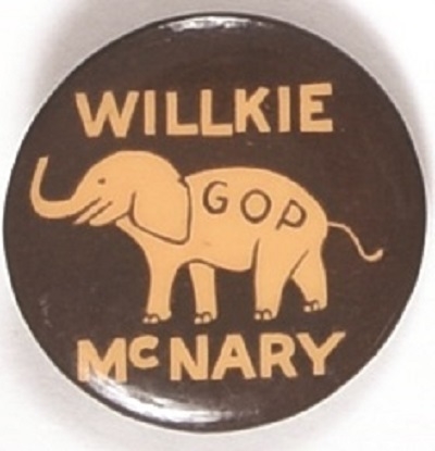 Willkie, McNary Republican Elephant