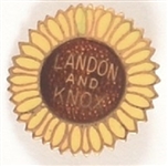 Landon and Knox Enamel Sunflower Pin