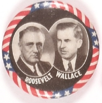 Roosevelt, Wallace Celluloid  Jugate