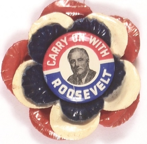 Carry on With Roosevelt Pin, Rosette