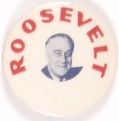 Franklin Roosevelt RWB Picture Pin