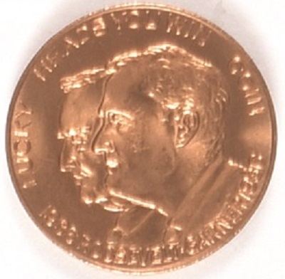 Roosevelt, Garner Flipping Coin