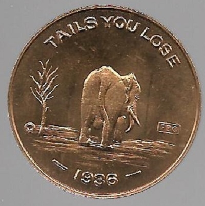 Roosevelt, Garner Flipping Coin