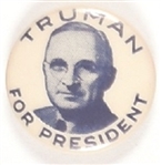 Truman for President Scarce Blue Celluloid