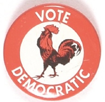 JFK Vote Democratic Rooster Litho