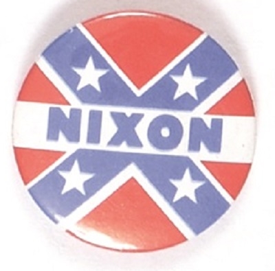 Nixon Confederate Flag Pin
