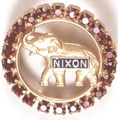 Nixon Red Jewelry Brooch