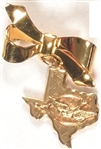 LBJ Bird, Wishbone Metal Texas Pin