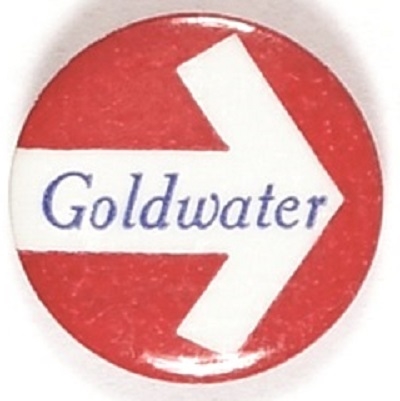 Goldwater Right Arrow Celluloid