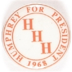 HHH Humphrey for President Orange Version