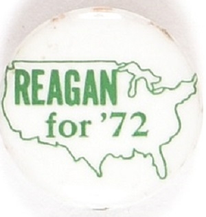 Reagan for 72 USA Pin