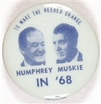 Humphrey, Muskie Needed Change