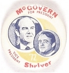 McGovern, Shriver Unusual Jugate