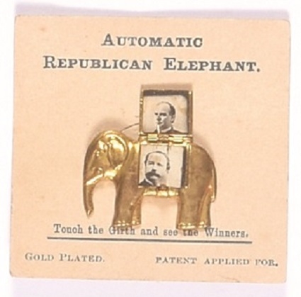 McKinley Mechanical Elephant With Original Card
