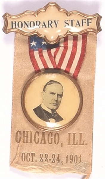McKinley 1901 Chicago Badge