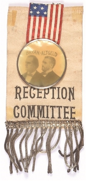 Bryan, Altgeld Illinois Reception Committee Ribbon