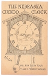 Bryan Nebraska Cuckoo clock Postcard